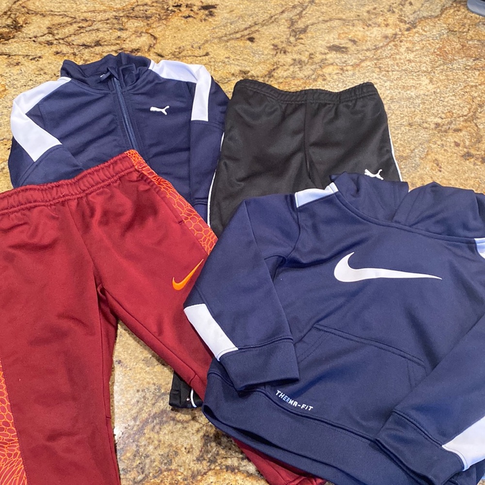 Puma and Nike toddler clothes